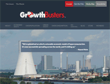 Tablet Screenshot of growthbusters.org